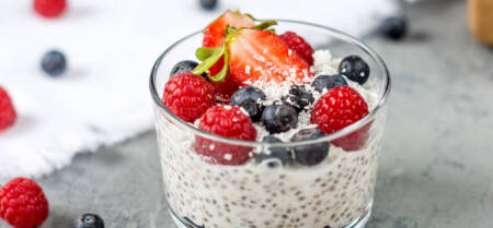 Kokos vanilj chiapudding