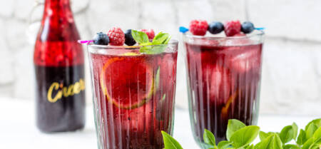 Hemlagad blabaer limesaft